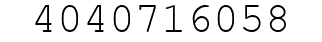 Number 4040716058.