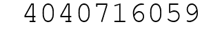 Number 4040716059.