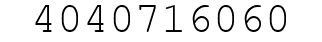 Number 4040716060.