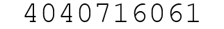Number 4040716061.
