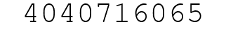 Number 4040716065.
