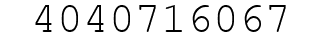 Number 4040716067.