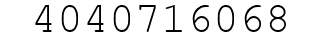 Number 4040716068.