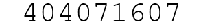 Number 404071607.