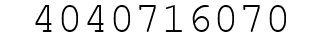 Number 4040716070.
