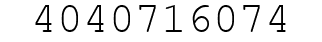 Number 4040716074.