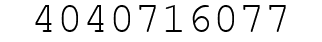 Number 4040716077.