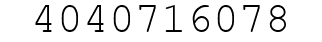 Number 4040716078.