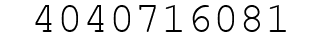 Number 4040716081.
