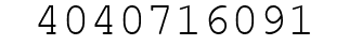 Number 4040716091.
