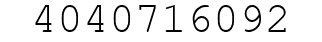 Number 4040716092.