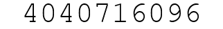 Number 4040716096.