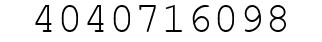 Number 4040716098.