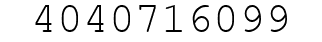 Number 4040716099.