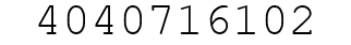 Number 4040716102.
