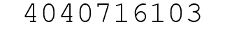 Number 4040716103.