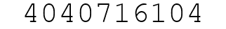 Number 4040716104.