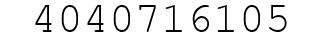 Number 4040716105.