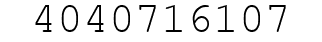 Number 4040716107.