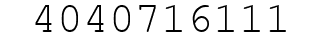 Number 4040716111.