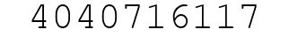 Number 4040716117.