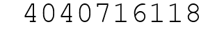 Number 4040716118.
