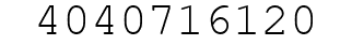 Number 4040716120.