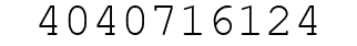 Number 4040716124.