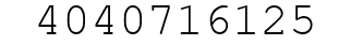 Number 4040716125.