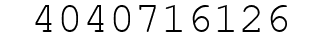 Number 4040716126.
