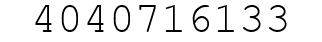Number 4040716133.