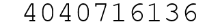 Number 4040716136.
