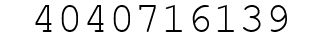 Number 4040716139.
