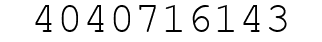 Number 4040716143.