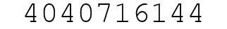 Number 4040716144.