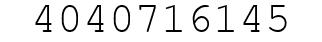 Number 4040716145.
