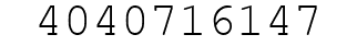 Number 4040716147.