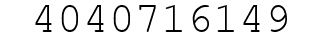 Number 4040716149.