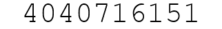 Number 4040716151.