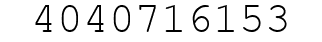 Number 4040716153.