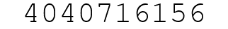 Number 4040716156.