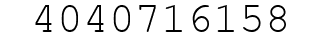 Number 4040716158.