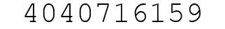Number 4040716159.