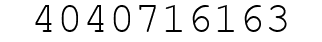 Number 4040716163.