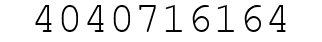 Number 4040716164.