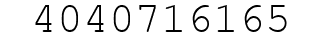 Number 4040716165.