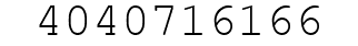 Number 4040716166.