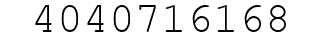 Number 4040716168.