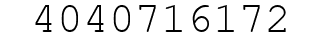 Number 4040716172.