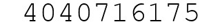 Number 4040716175.